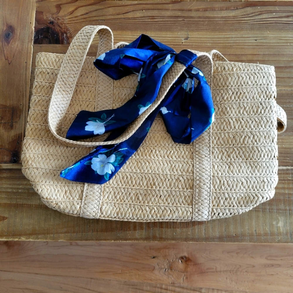 Draper James woven handbag
